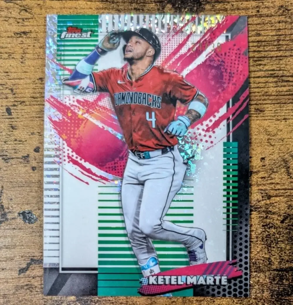 2026 Topps Finest Ketel Marte #202 Rare /30 White Mini Diamonds Diamondbacks
